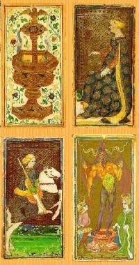 The oldest surviving Tarot deck, the 15th Century Visconti-Sforza deck