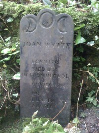 Joan Wytte's grave, near Boscastle